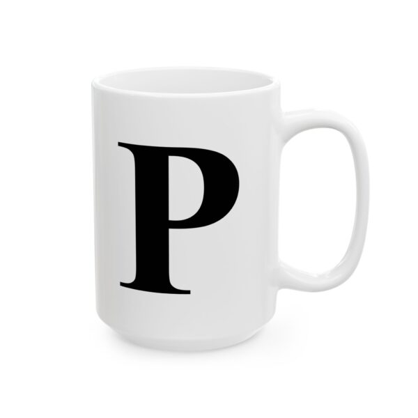 15233021034626326535_2048.jpeg Letter P Monogram Mug – Initial Alphabet Coffee Mug – 11oz/15oz Ceramic Mug