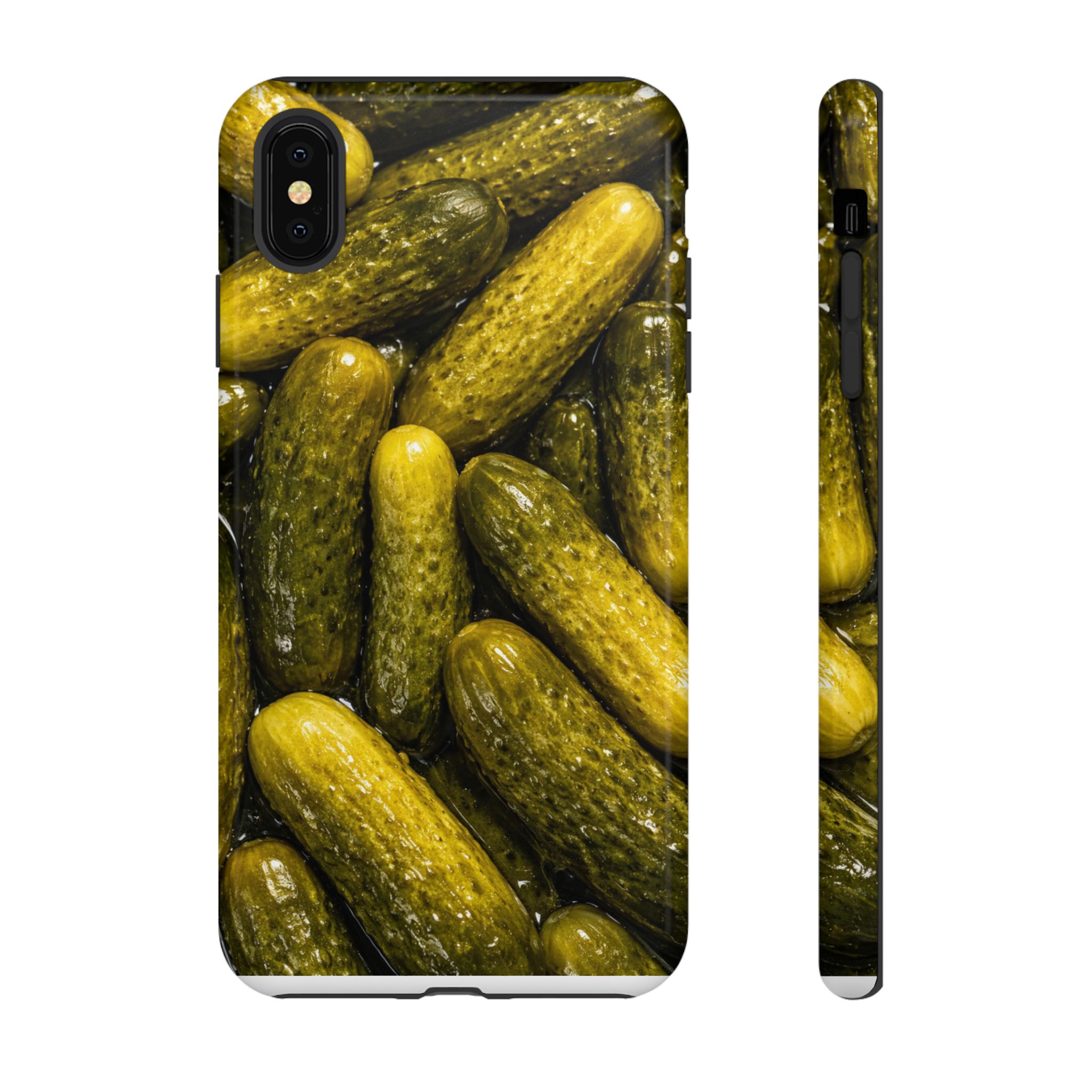Pickle Pattern iPhone Case — Novelty Pickles Design Protective Case - Image 11