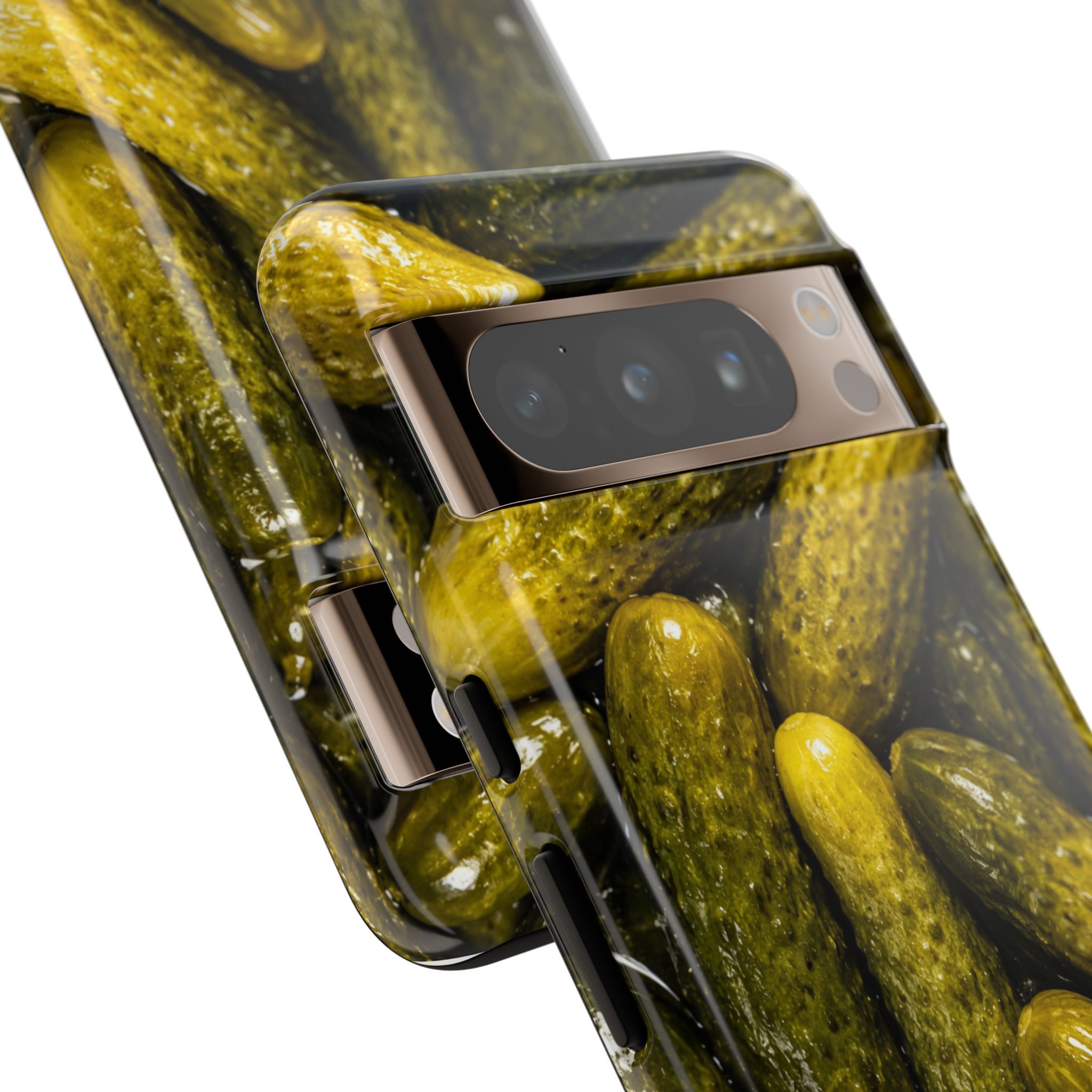 Pickle Pattern Google Pixel Phone Case — Funny Gherkin Protective Cover - Image 22