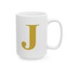 15329461935105085665_2048-1.jpeg Gold Letter J Monogram Mug – Gold Initial Alphabet Coffee Mug – 11oz/15oz Ceramic Mug