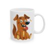 15355778104670572610_2048.jpeg Happy Orange Dog Dog Lover Mug – Cute Cartoon Puppy Coffee Mug – 11oz/15oz Ceramic Mug