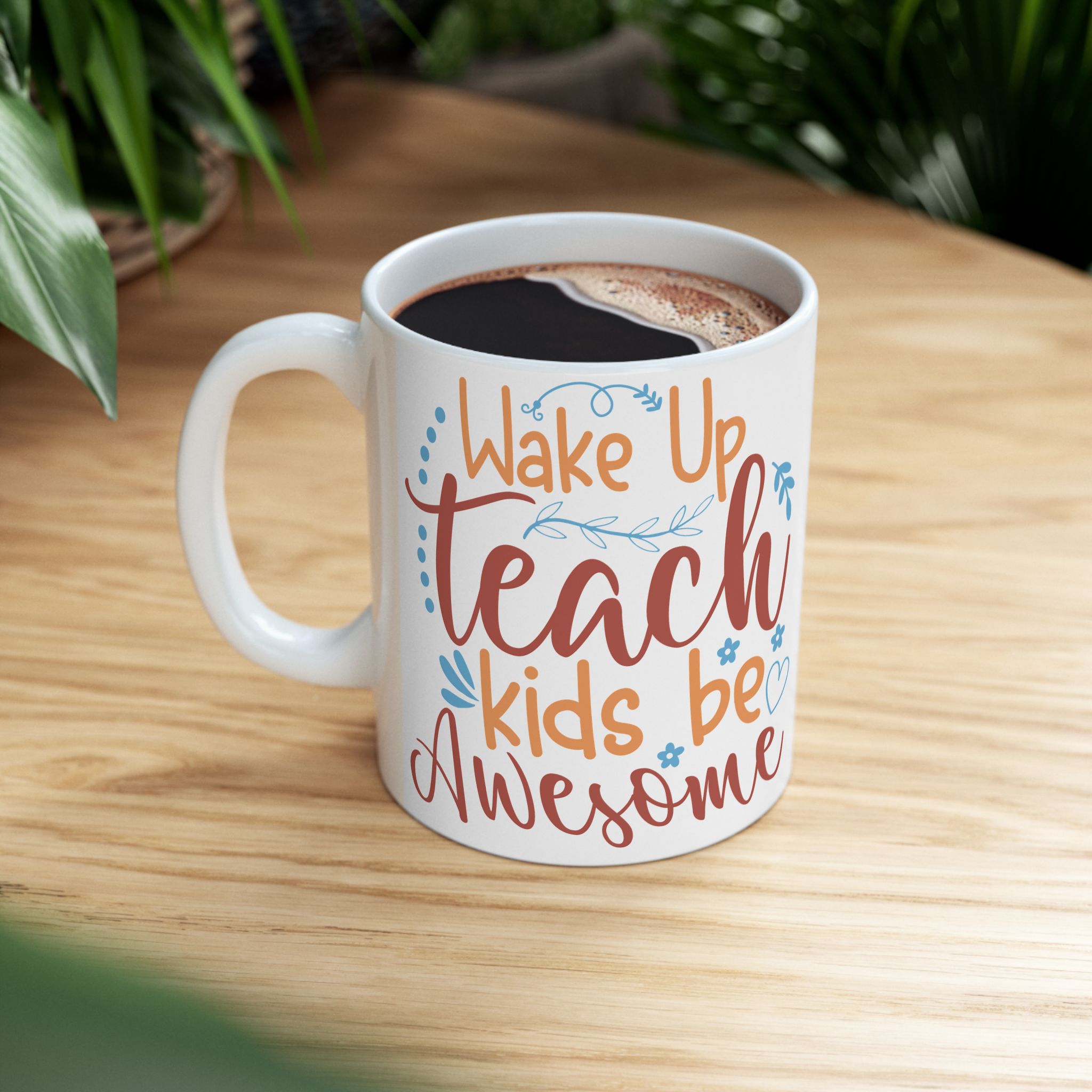 Teacher Appreciation Mug "Wake Up, Teach, Repeat" – Funny Appreciation Coffee Cup (11oz & 15oz) - Image 5