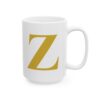 1537330799522536681_2048.jpeg Gold Letter Z Monogram Mug – Gold Initial Alphabet Coffee Mug – 11oz/15oz Ceramic Mug