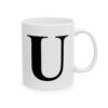 15421846379240392554_2048-1.jpeg Letter U Monogram Mug – Initial Alphabet Coffee Mug – 11oz/15oz Ceramic Mug