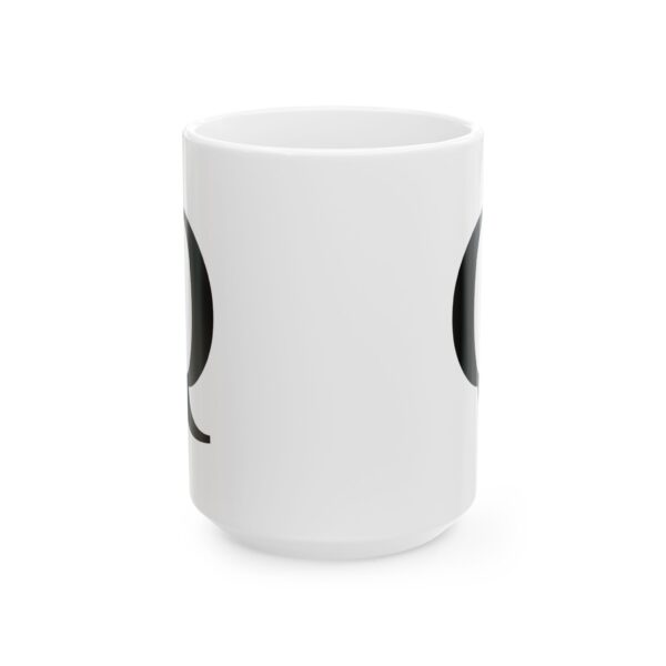 Letter Q Monogram Mug – Initial Alphabet Coffee Mug – 11oz/15oz Ceramic Mug