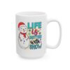 15766704637102502910_2048.jpeg Life Is Better with Snow Snowman Winter Mug – Cozy Winter Coffee Mug – 11oz/15oz Ceramic Mug