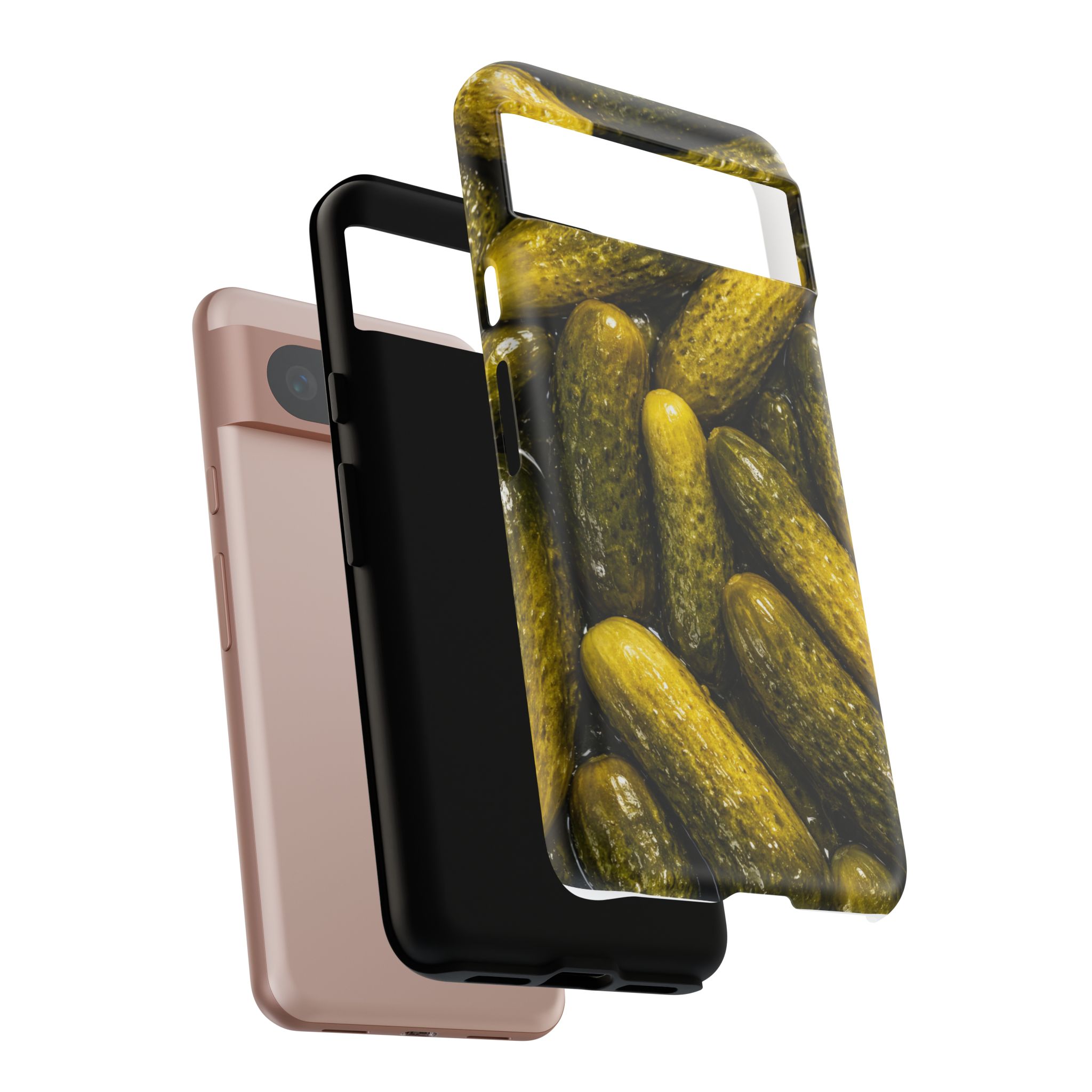 Pickle Pattern Google Pixel Phone Case — Funny Gherkin Protective Cover - Image 36