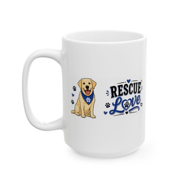 15881790741319461930_2048.jpeg Rescue Love Labrador Dog Lover Mug – Dog Mom Dog Dad Coffee Mug – 11oz/15oz Ceramic Mug