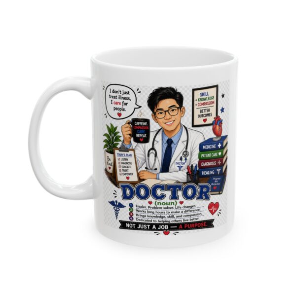 15935825284473782585_2048.jpeg Doctor Noun Healer Problem Solver Life Changer Mug – Career Gift Coffee Mug – 11oz/15oz Ceramic Mug