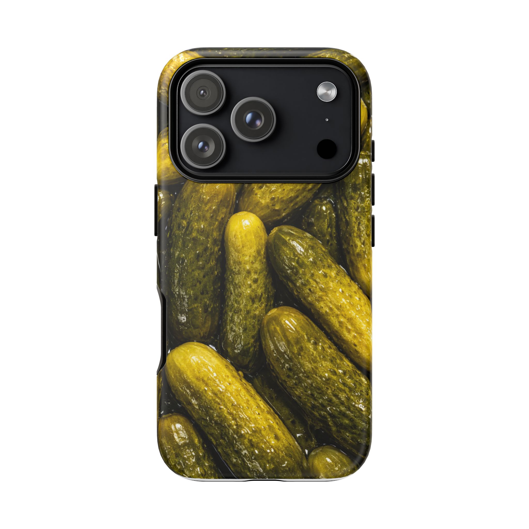 Pickle Pattern iPhone Case — Novelty Pickles Design Protective Case - Image 136