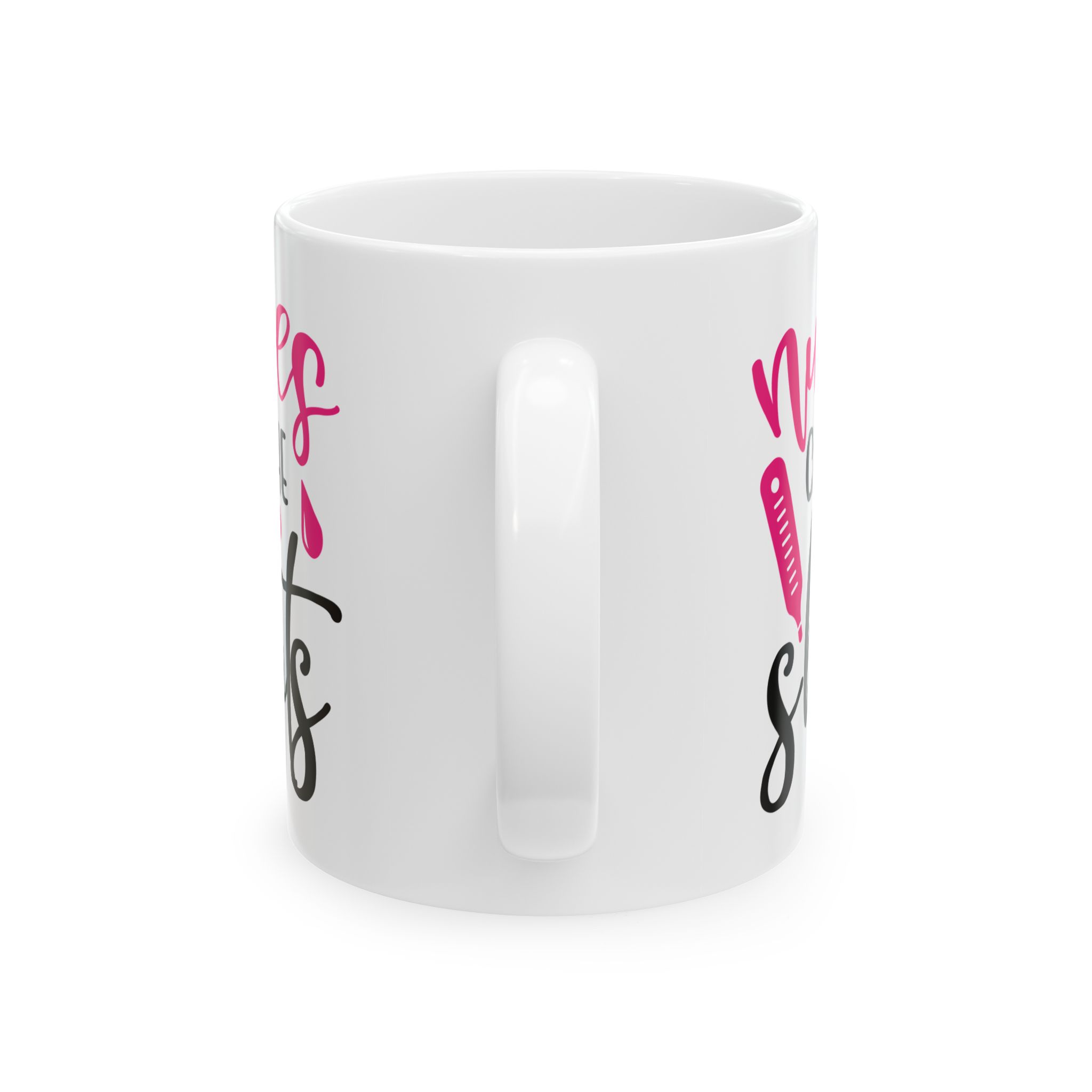 Nurses Call The Shots – Medical Coffee Mug – 11oz/15oz Ceramic Mug - Image 4