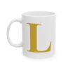 16049851928393384417_2048-1.jpeg Gold Letter L Monogram Mug – Gold Initial Alphabet Coffee Mug – 11oz/15oz Ceramic Mug