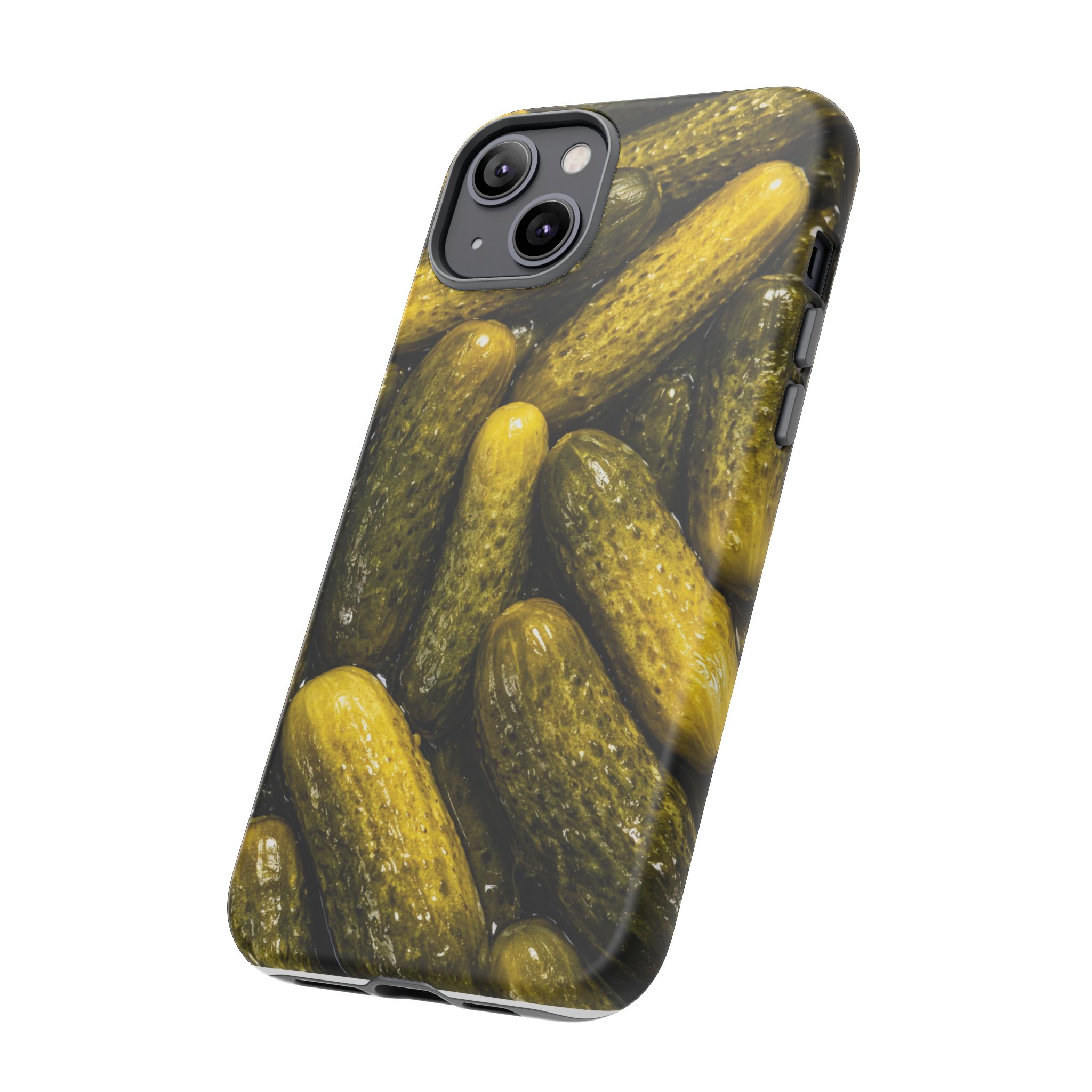 Pickle Pattern iPhone Case — Novelty Pickles Design Protective Case - Image 64