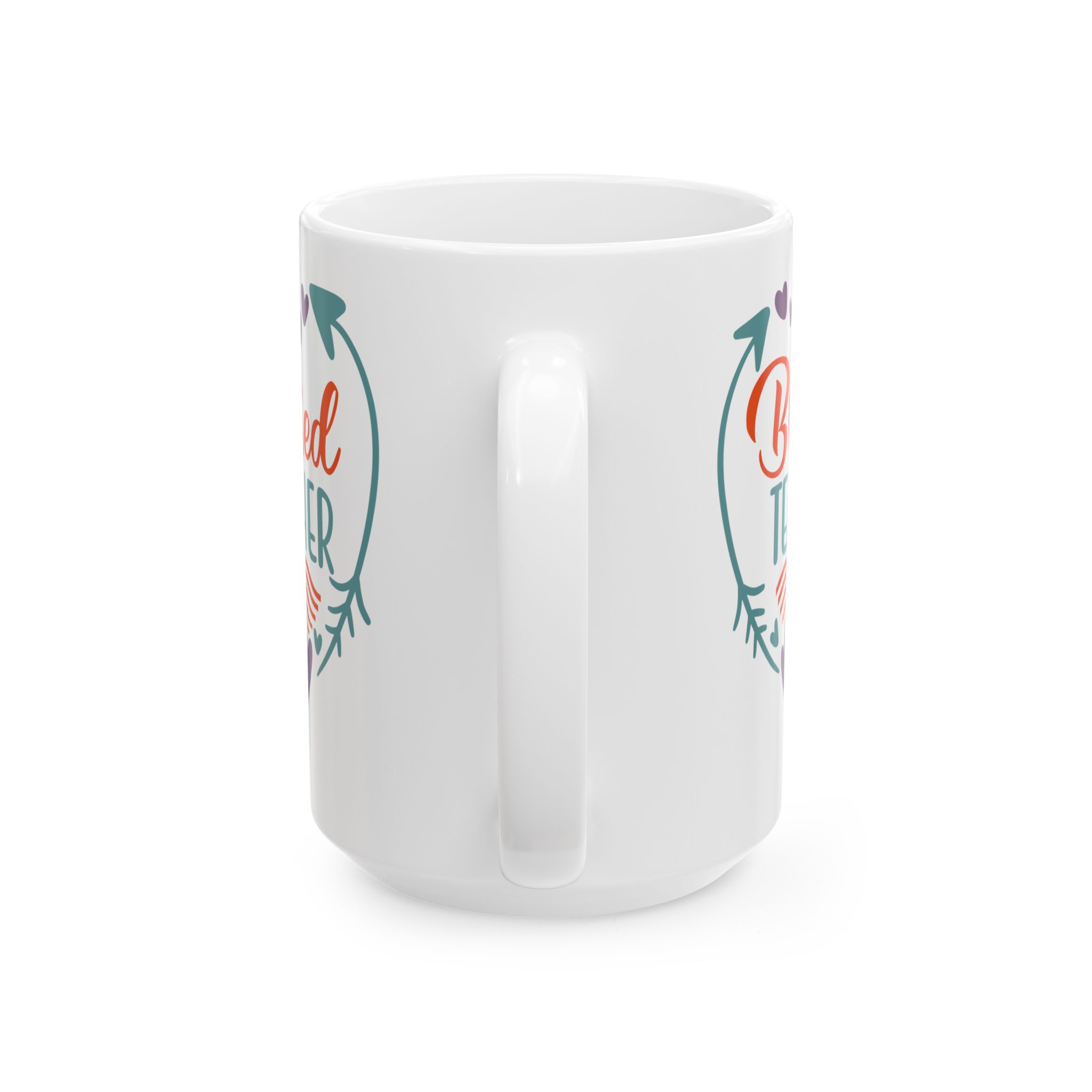 Teacher Appreciation Mug "Blessed Teacher" Ceramic Mug — Floral Arrow Design (11oz & 15oz) - Image 9