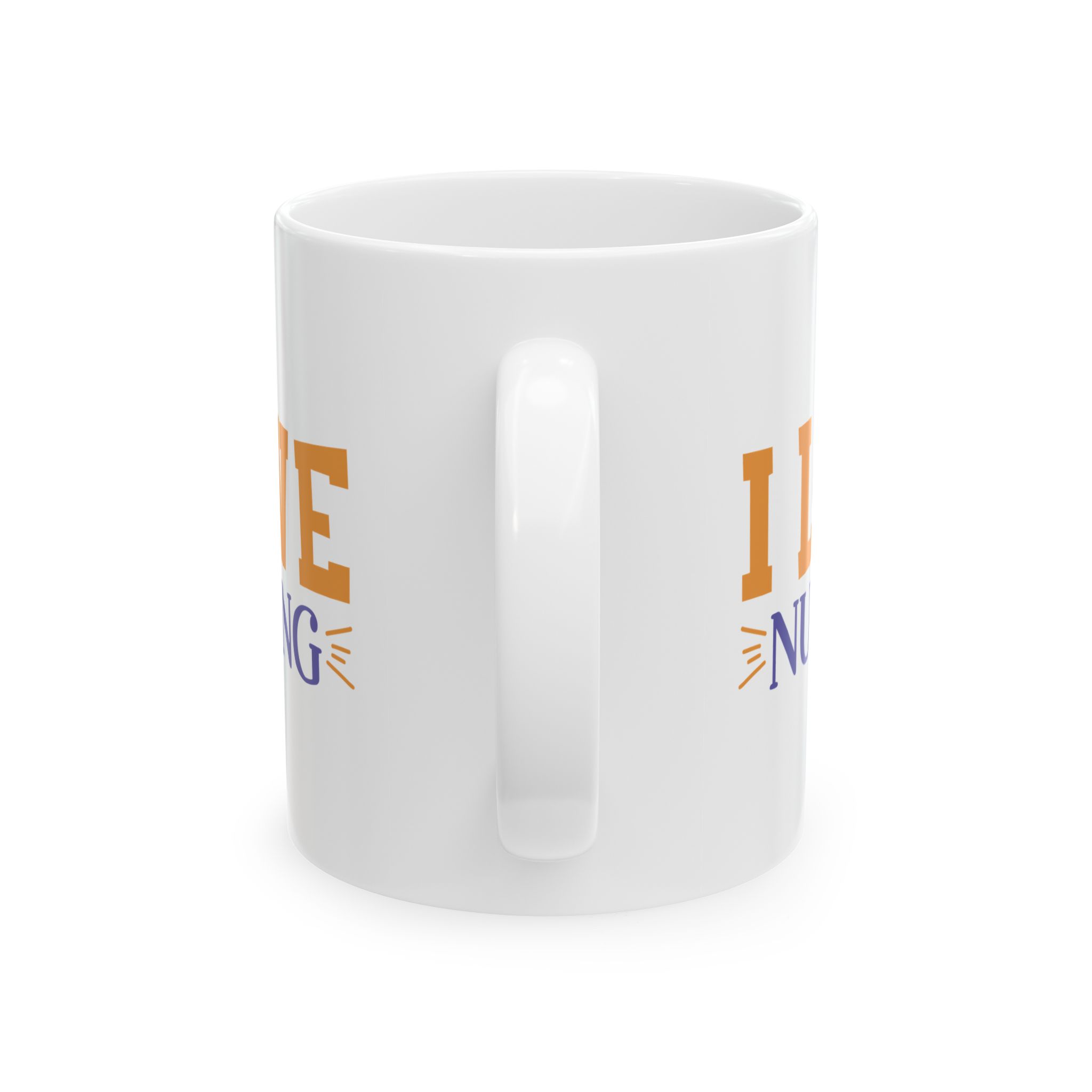I Love Nursing – Medical Coffee Mug – 11oz/15oz Ceramic Mug - Image 4