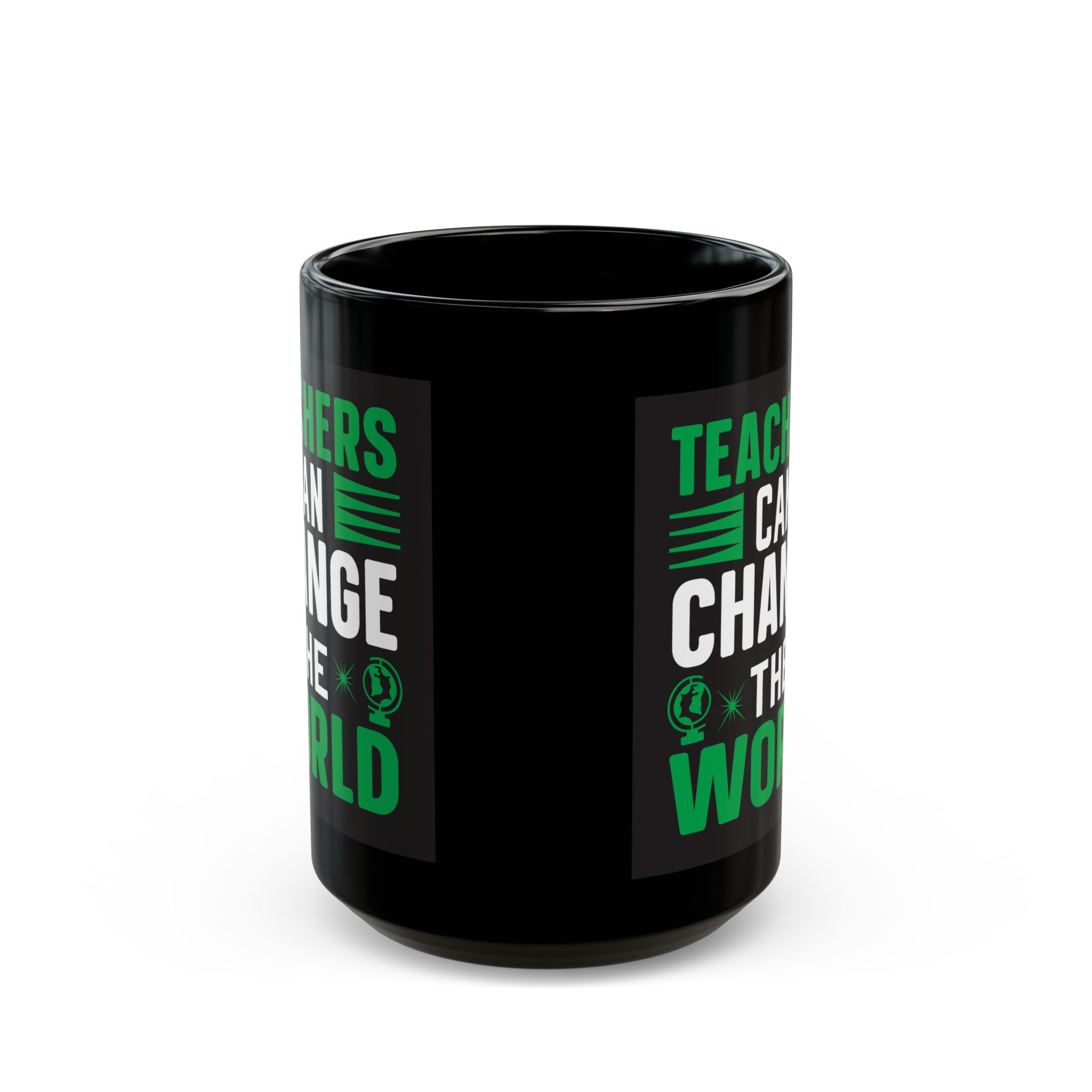 Teacher Appreciation Mug "Teachers Can Change the World" Black Mug — Coffee Cup (11oz/15oz) - Image 7