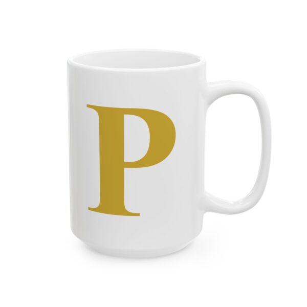 16444158575933193704_2048-1.jpeg Gold Letter P Monogram Mug – Gold Initial Alphabet Coffee Mug – 11oz/15oz Ceramic Mug