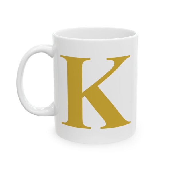 16457378799585618386_2048-1.jpeg Gold Letter K Monogram Mug – Gold Initial Alphabet Coffee Mug – 11oz/15oz Ceramic Mug