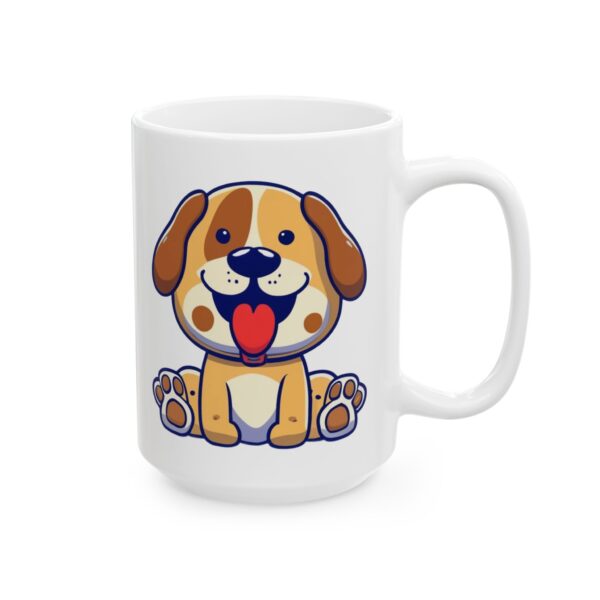 16480253830145081768_2048.jpeg Smiling Puppy with Paws Up Dog Lover Mug – Cute Cartoon Puppy Coffee Mug – 11oz/15oz Ceramic Mug