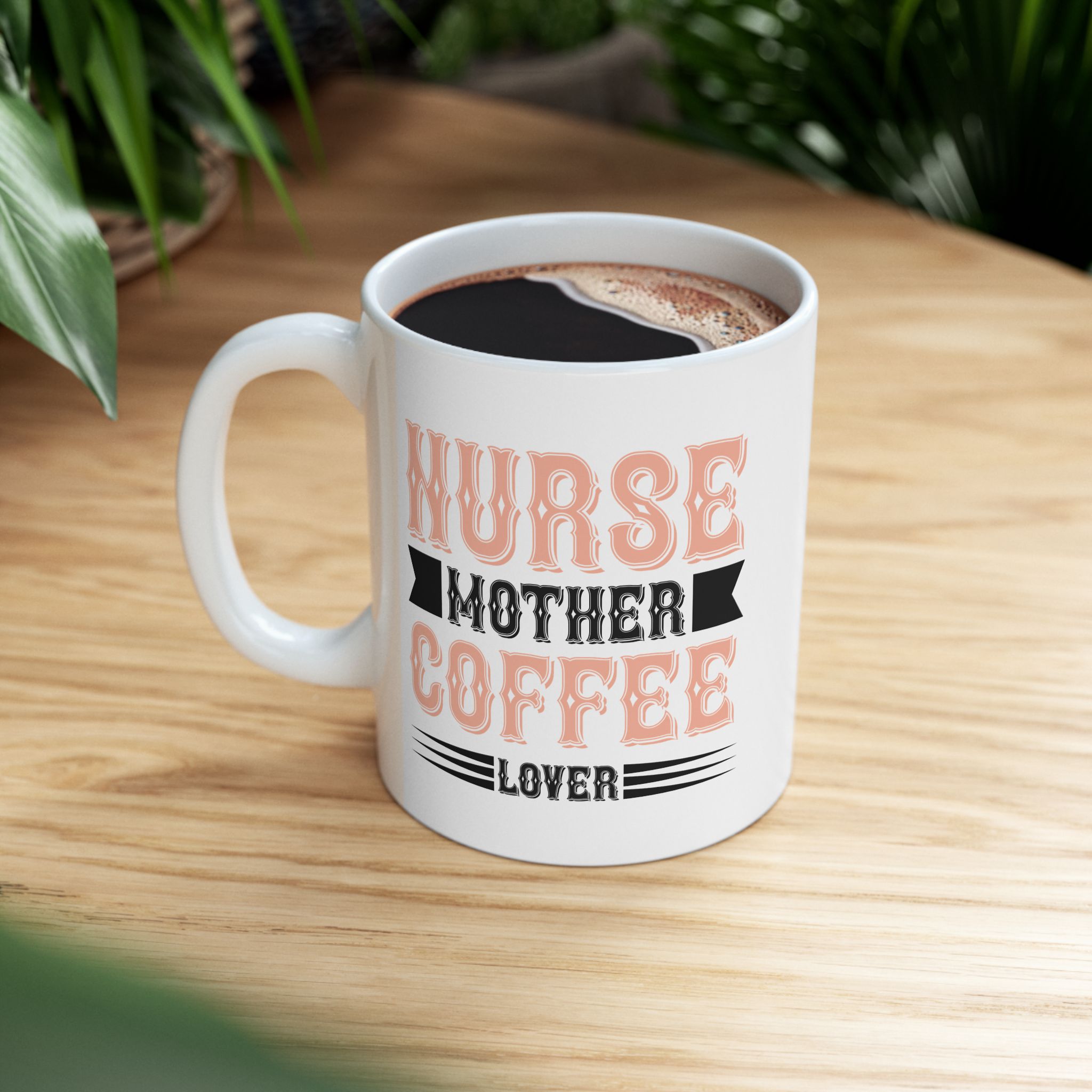 Nurse Mother Coffee Lover – Medical Coffee Mug – 11oz/15oz Ceramic Mug - Image 5