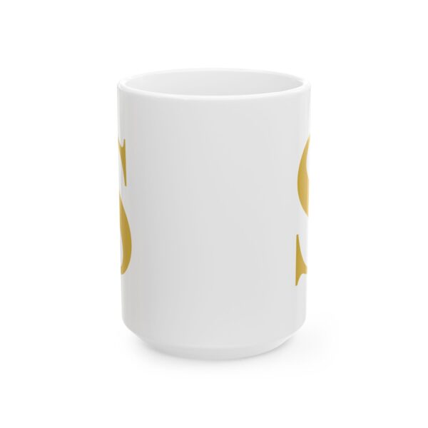 16638642836157581804_2048-2.jpeg Gold Letter S Monogram Mug – Gold Initial Alphabet Coffee Mug – 11oz/15oz Ceramic Mug