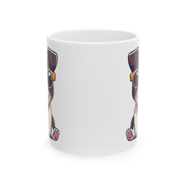 16644258037646737123_2048.jpeg Tiny Puppy with Sunglasses Dog Lover Mug – Cute Cartoon Puppy Coffee Mug – 11oz/15oz Ceramic Mug