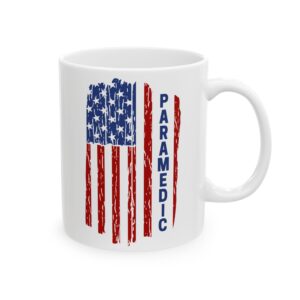 PARAMEDIC US Flag – Medical Coffee Mug – 11oz/15oz Ceramic Mug