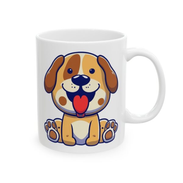 16689632638675162355_2048.jpeg Smiling Puppy with Paws Up Dog Lover Mug – Cute Cartoon Puppy Coffee Mug – 11oz/15oz Ceramic Mug