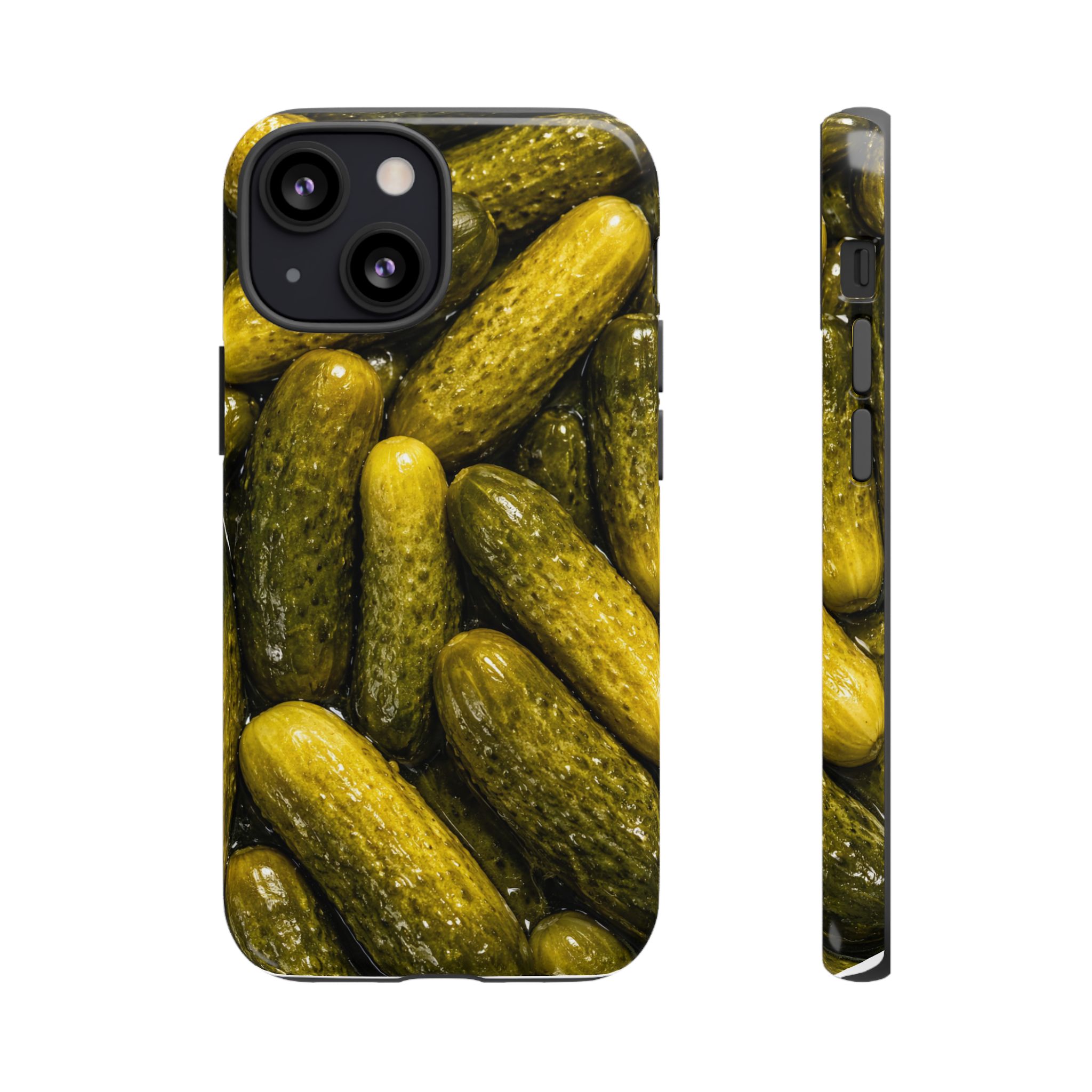 Pickle Pattern iPhone Case — Novelty Pickles Design Protective Case - Image 31