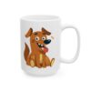 16773356071121452524_2048.jpeg Happy Orange Dog Dog Lover Mug – Cute Cartoon Puppy Coffee Mug – 11oz/15oz Ceramic Mug