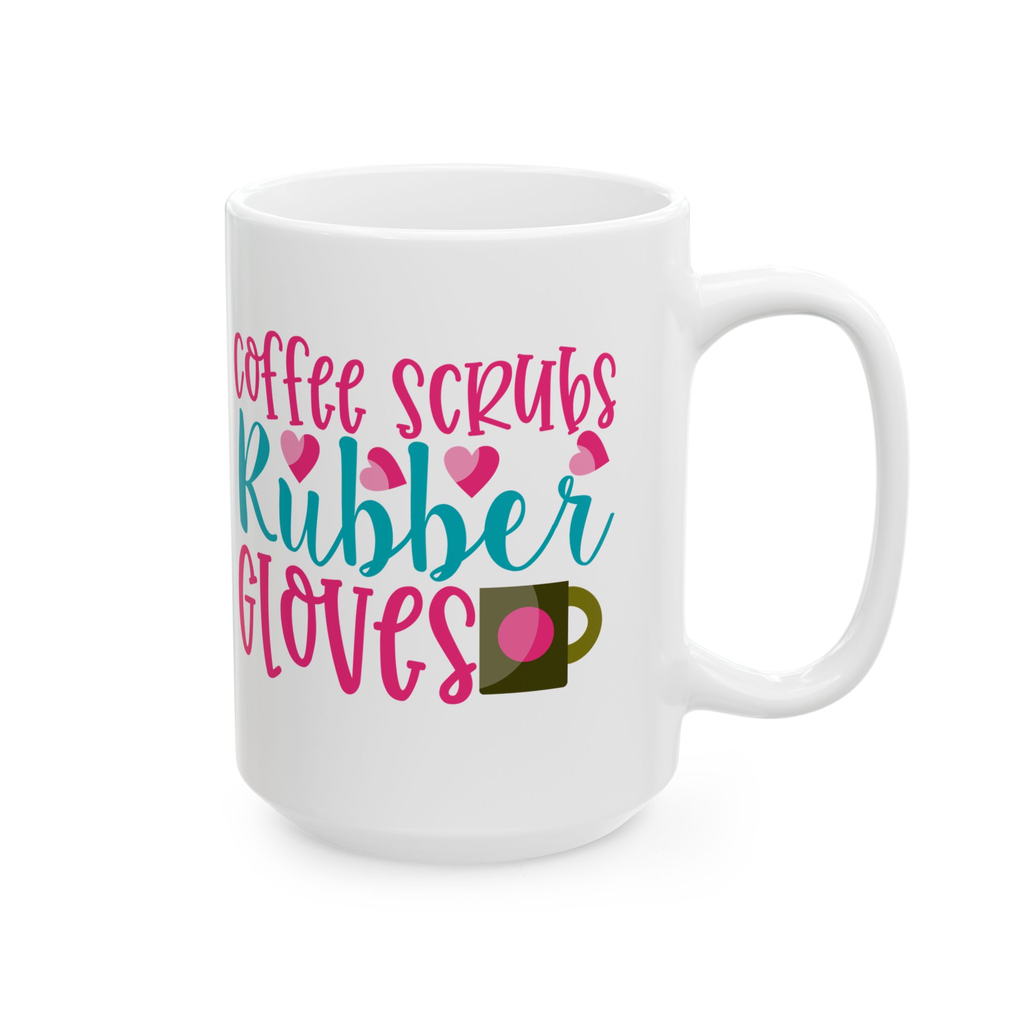 Coffee Scrubs Rubber Gloves – Medical Coffee Mug – 11oz/15oz Ceramic Mug - Image 6