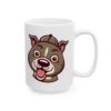 16859027947228440979_2048.jpeg Pit Bull Face Sticker Dog Lover Mug – Cute Cartoon Puppy Coffee Mug – 11oz/15oz Ceramic Mug