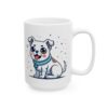 16871187110943951986_2048.jpeg White Spotted Puppy Dog Lover Mug – Cute Cartoon Puppy Coffee Mug – 11oz/15oz Ceramic Mug