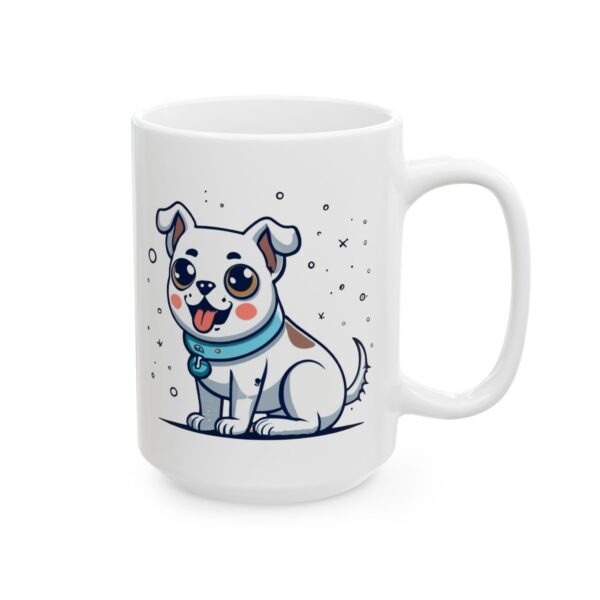 16871187110943951986_2048.jpeg White Spotted Puppy Dog Lover Mug – Cute Cartoon Puppy Coffee Mug – 11oz/15oz Ceramic Mug