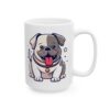 16885970789173948089_2048.jpeg Chubby White Bulldog Puppy Dog Lover Mug – Cute Cartoon Puppy Coffee Mug – 11oz/15oz Ceramic Mug