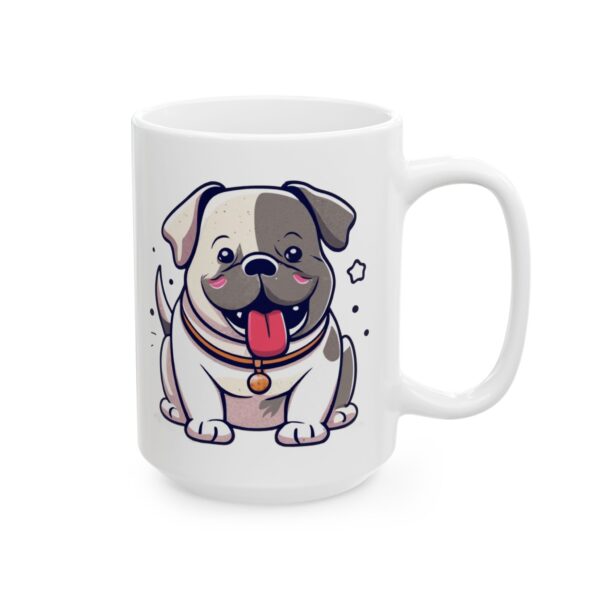 16885970789173948089_2048.jpeg Chubby White Bulldog Puppy Dog Lover Mug – Cute Cartoon Puppy Coffee Mug – 11oz/15oz Ceramic Mug