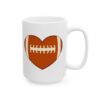 16886430954473382431_2048.jpeg Football Heart Football Mug – Football Fan Coffee Mug – 11oz/15oz Ceramic Mug