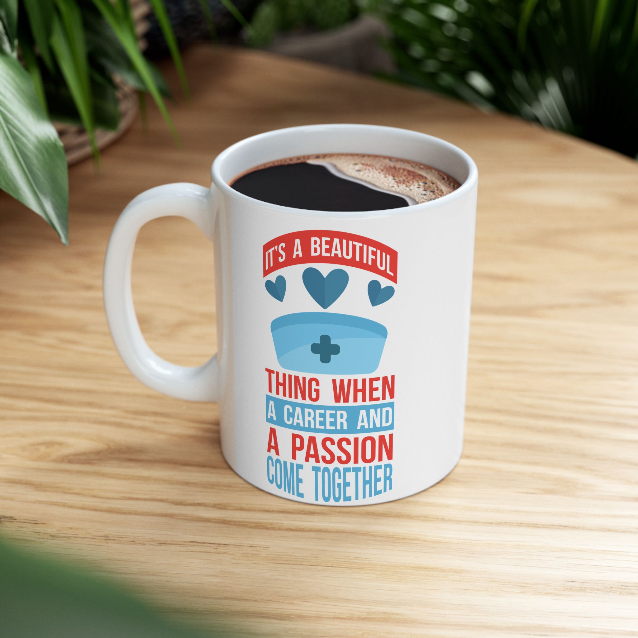 It's A Beautiful Thing When A Career And A Passion Come Together – Medical Coffee Mug – 11oz/15oz Ceramic Mug - Image 5
