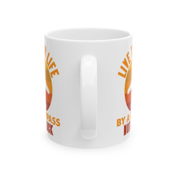 Live Your Life by a Compass Not a Clock Pilot Mug – Aviation Gift Coffee Mug – 11oz/15oz Ceramic Mug