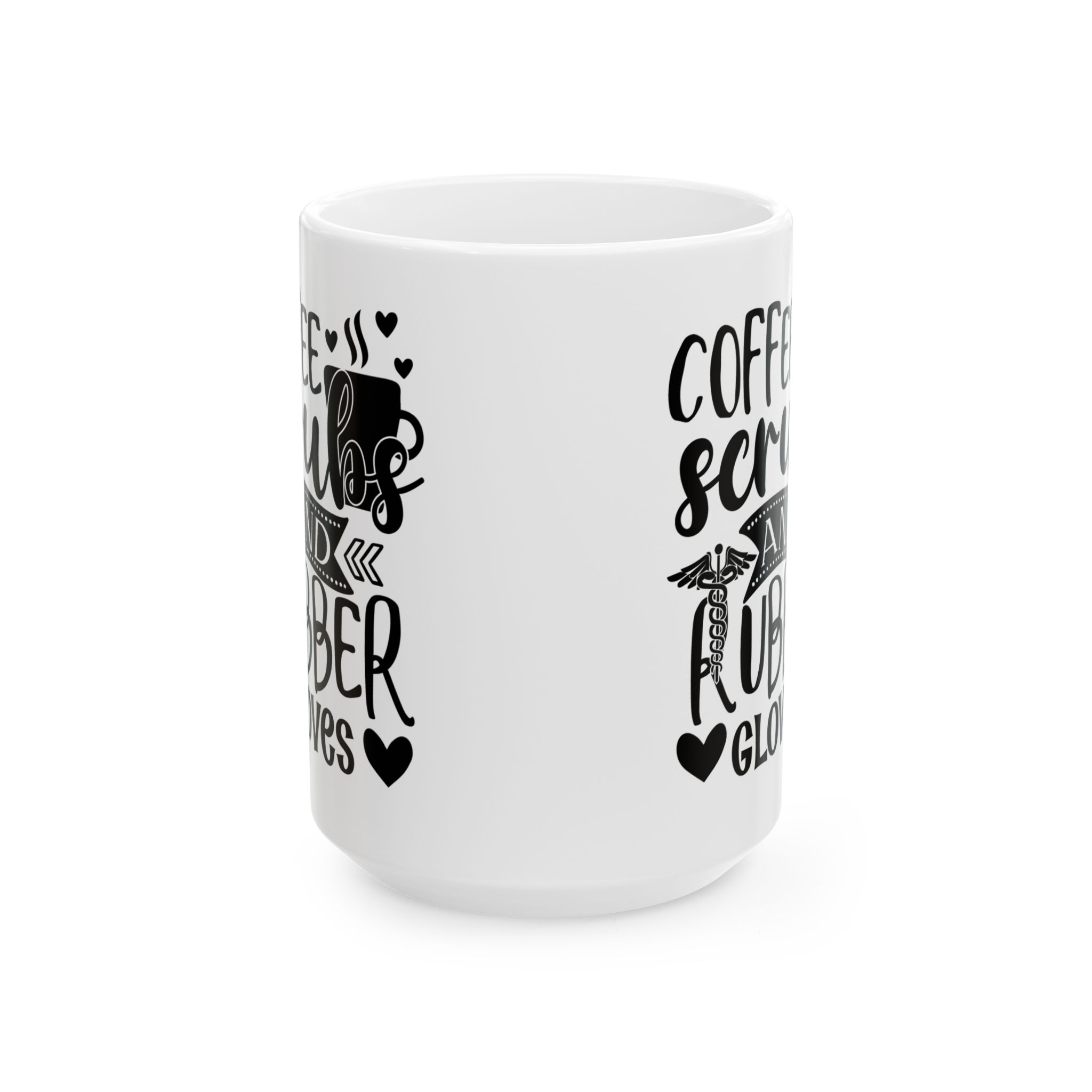 Coffee Scrubs and Rubber Gloves – Medical Coffee Mug – 11oz/15oz Ceramic Mug - Image 7