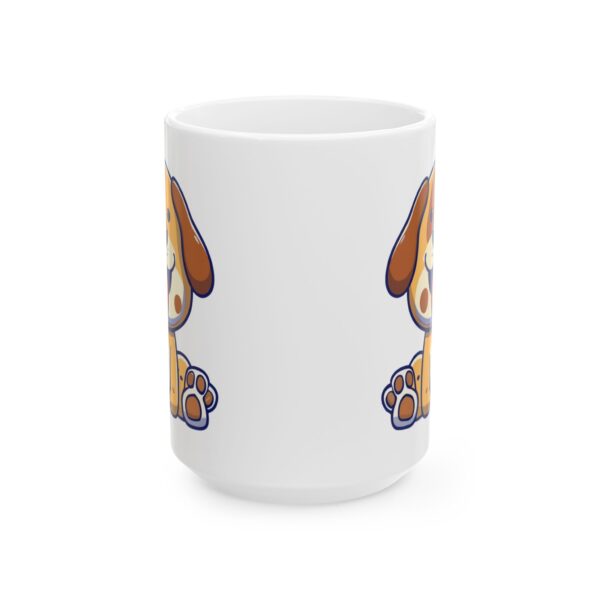 17068182988142667664_2048.jpeg Smiling Puppy with Paws Up Dog Lover Mug – Cute Cartoon Puppy Coffee Mug – 11oz/15oz Ceramic Mug