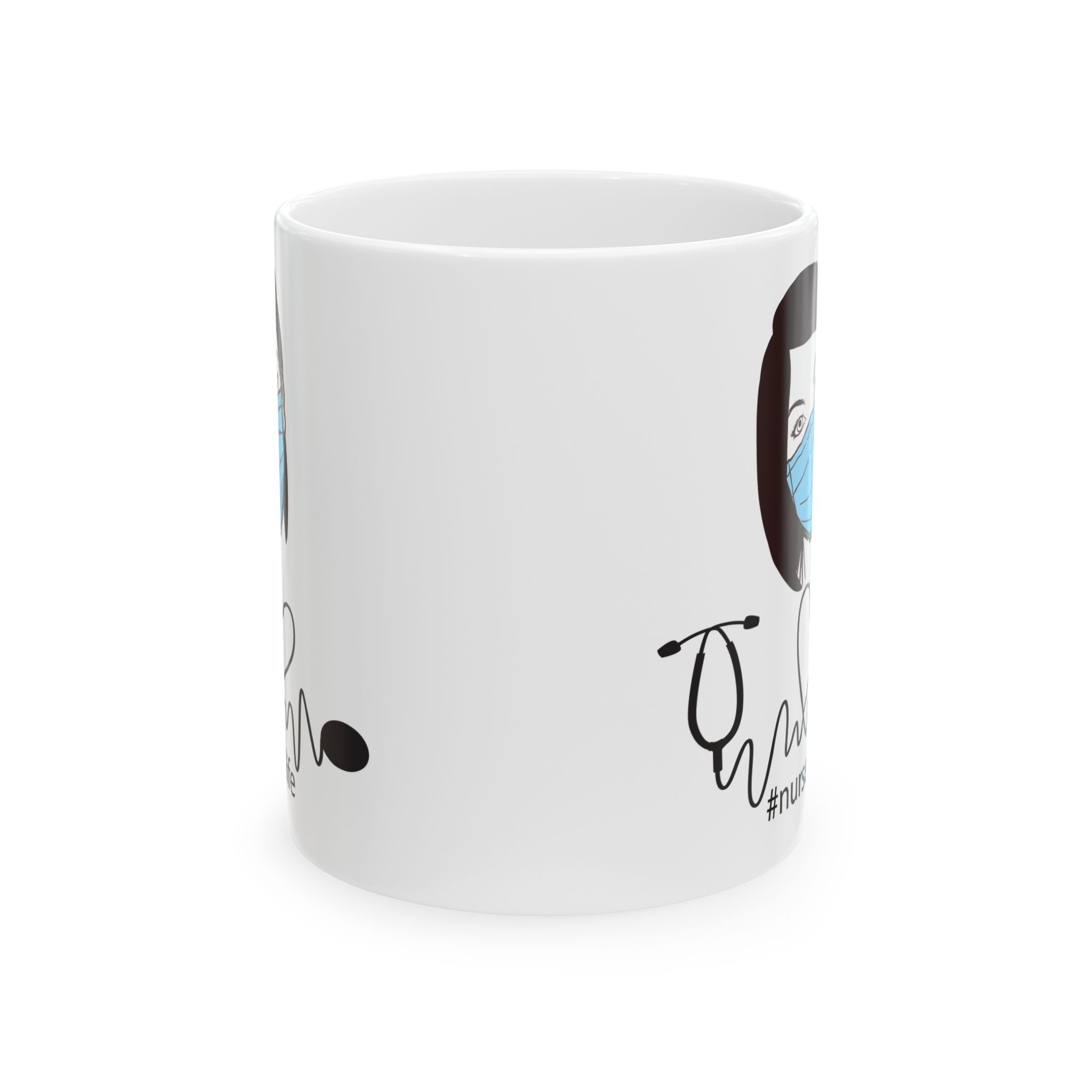 Nurselife – Medical Nurse Coffee Mug – 11oz/15oz Ceramic Mug - Image 2