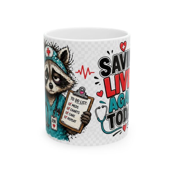 17293148290447391892_2048.jpeg Saving Lives Again Today Mug – Funny Gift Coffee Mug – 11oz/15oz Ceramic Mug