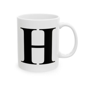 17410485229196559224_2048-1.jpeg Letter H Monogram Mug – Initial Alphabet Coffee Mug – 11oz/15oz Ceramic Mug