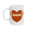 17445506733886796721_2048.jpeg Football Heart Football Mug – Football Fan Coffee Mug – 11oz/15oz Ceramic Mug