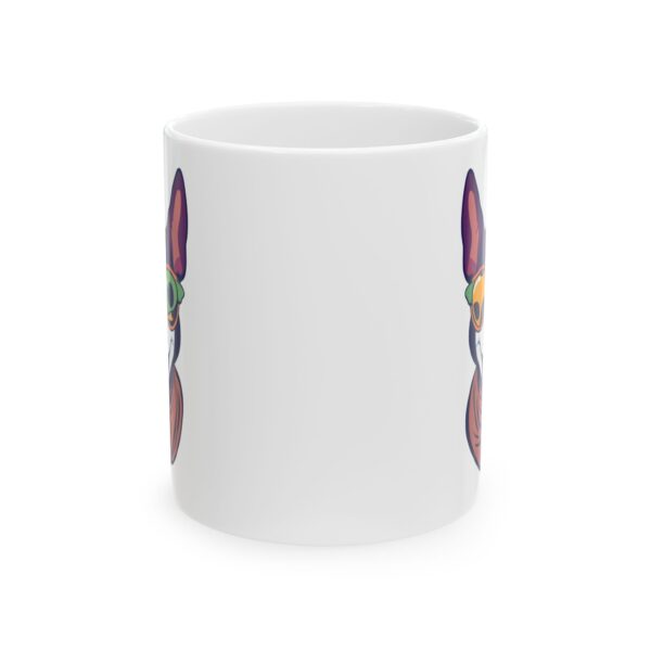 17499025823642105747_2048.jpeg Cool Dog in Sunglasses and Scarf Dog Lover Mug – Cute Cartoon Puppy Coffee Mug – 11oz/15oz Ceramic Mug