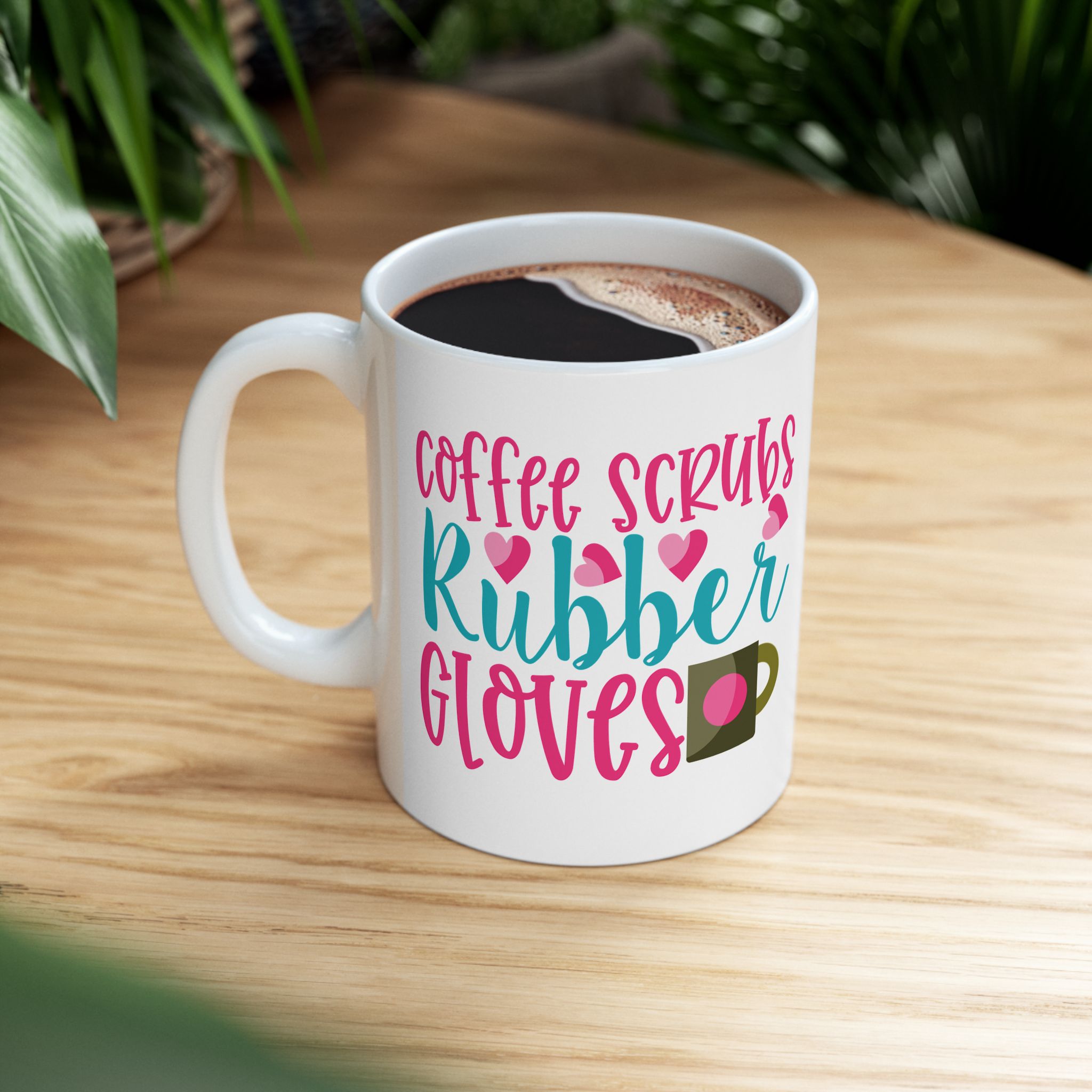 Coffee Scrubs Rubber Gloves – Medical Coffee Mug – 11oz/15oz Ceramic Mug - Image 5