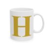 17530443689450478514_2048-1.jpeg Gold Letter H Monogram Mug – Gold Initial Alphabet Coffee Mug – 11oz/15oz Ceramic Mug