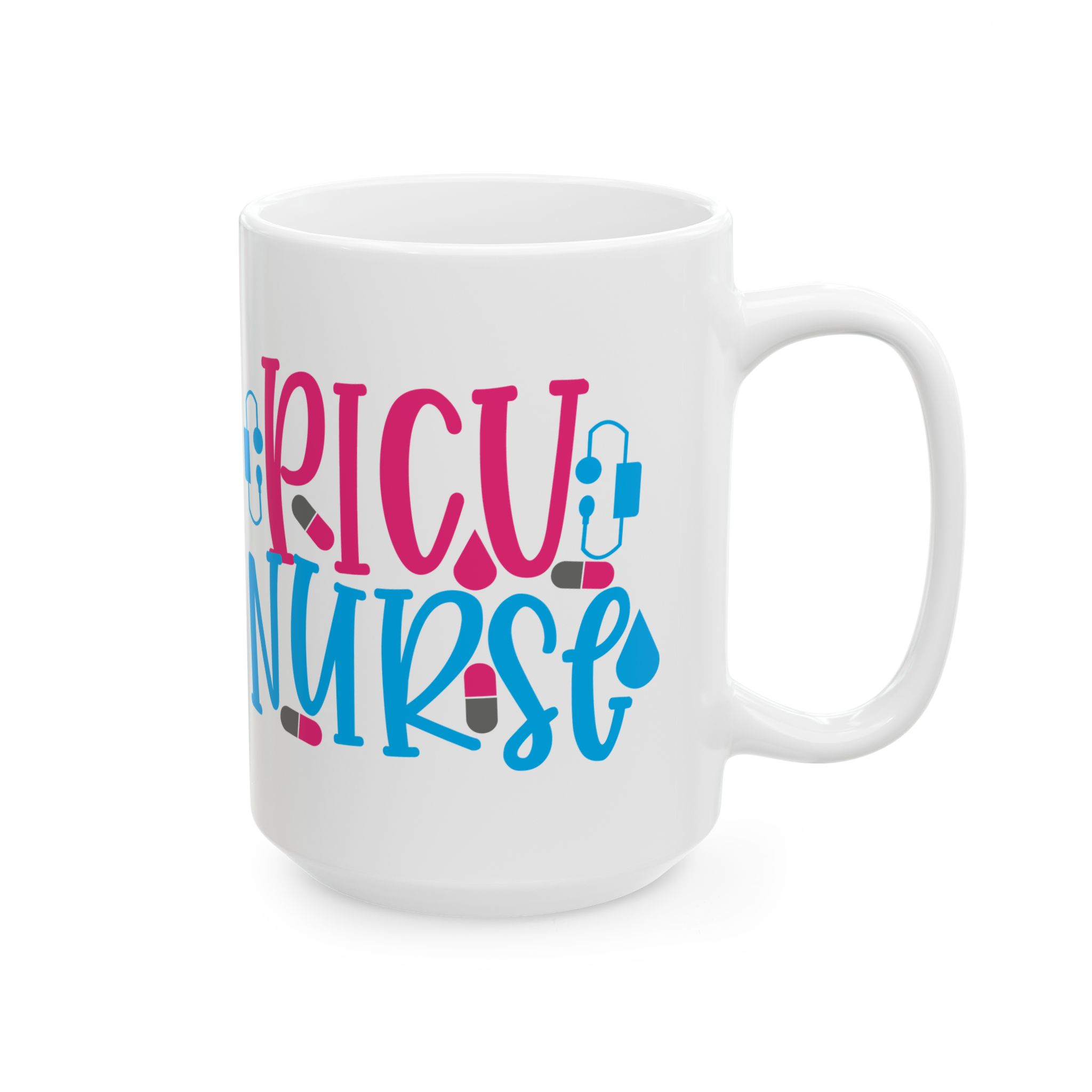 PICU Nurse – Medical Coffee Mug – 11oz/15oz Ceramic Mug - Image 6