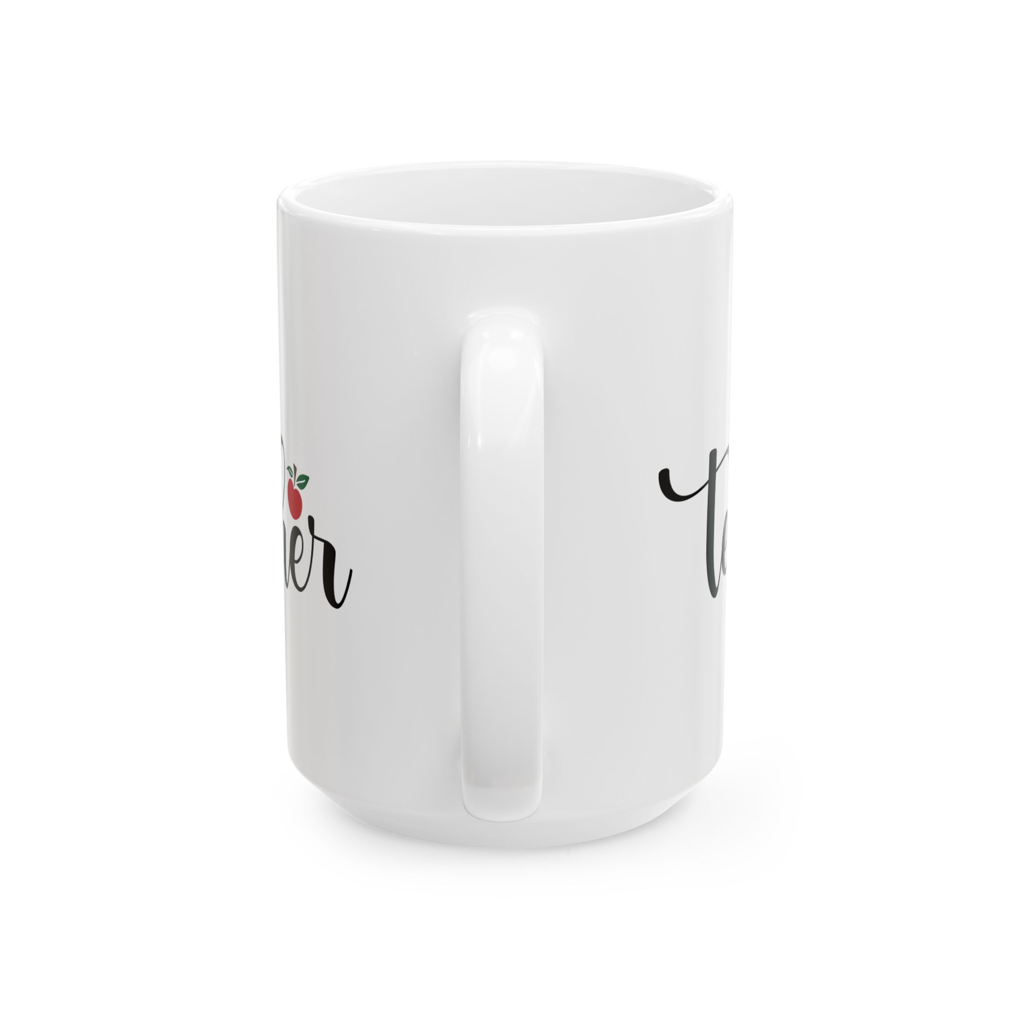 Teacher Appreciation Mug – 'Blessed Teacher' Script Design with Apple Accent (11oz & 15oz) - Image 9